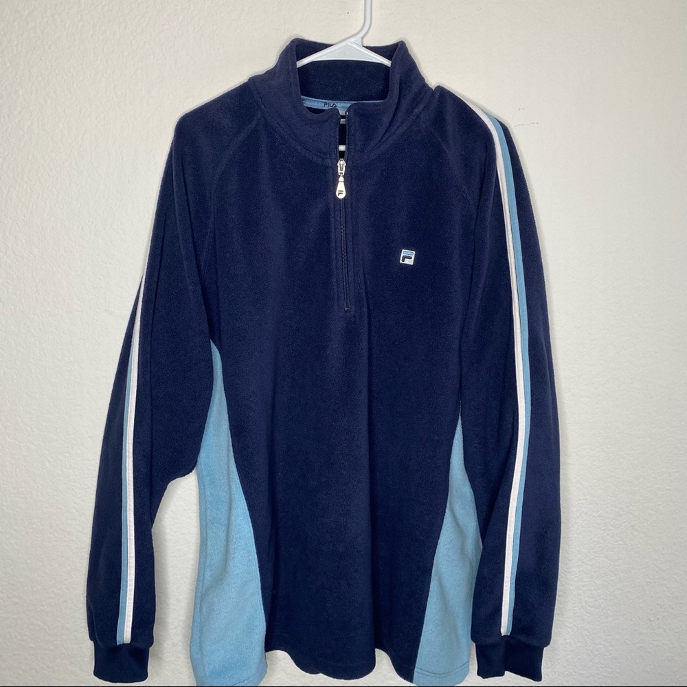 FILA men’s fleece quarter zip - Picture 2 of 10